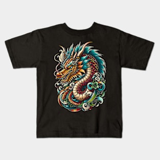 Japanese dragon Kids T-Shirt